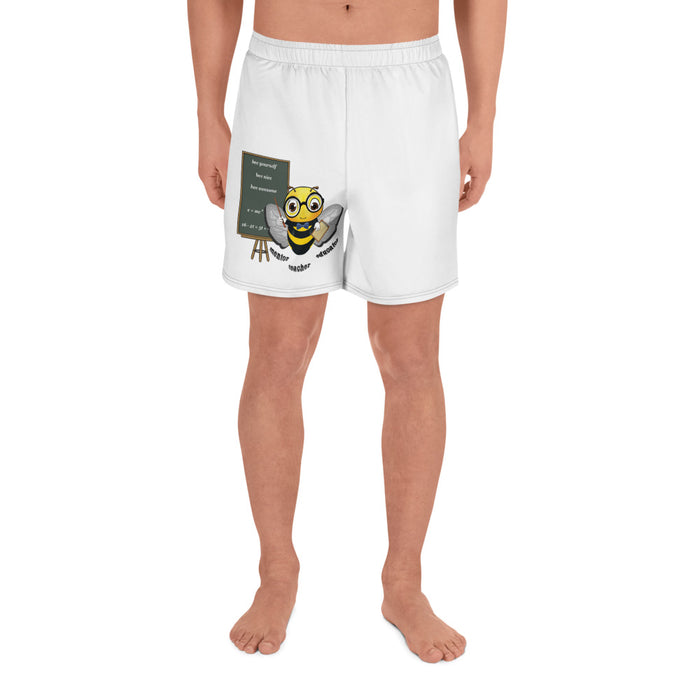 Cute GURU / TEACHER BEE Men's Athletic Long Shorts