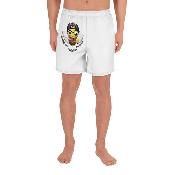 Cute FIREFIGHTER BEE Men's Athletic Long Shorts