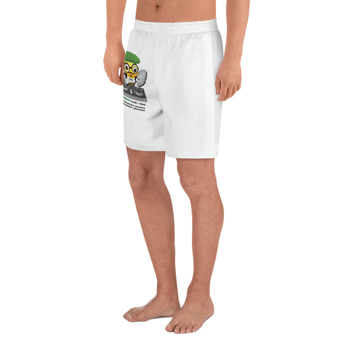 Cute VEGAN BEE CHEF Men's Athletic Long Shorts