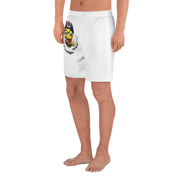 Cute FIREFIGHTER BEE Men's Athletic Long Shorts