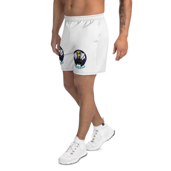 Cool & Cute BLUE BEE 1 WITH THE BEAT Men's Athletic Long Shorts