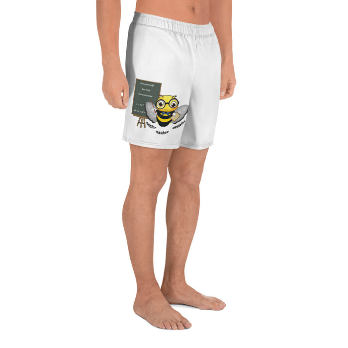 Cute GURU / TEACHER BEE Men's Athletic Long Shorts