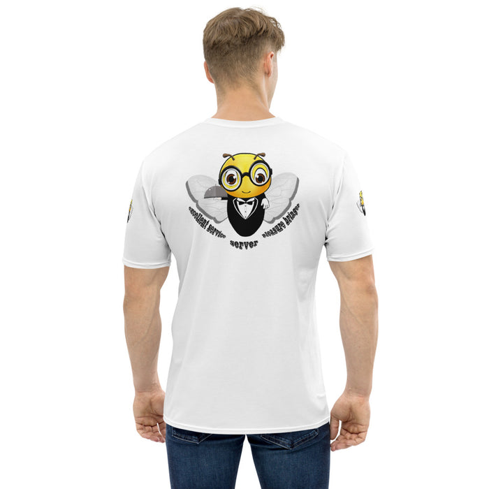 Cute WAITER / SERVER BEE Men's T-shirt