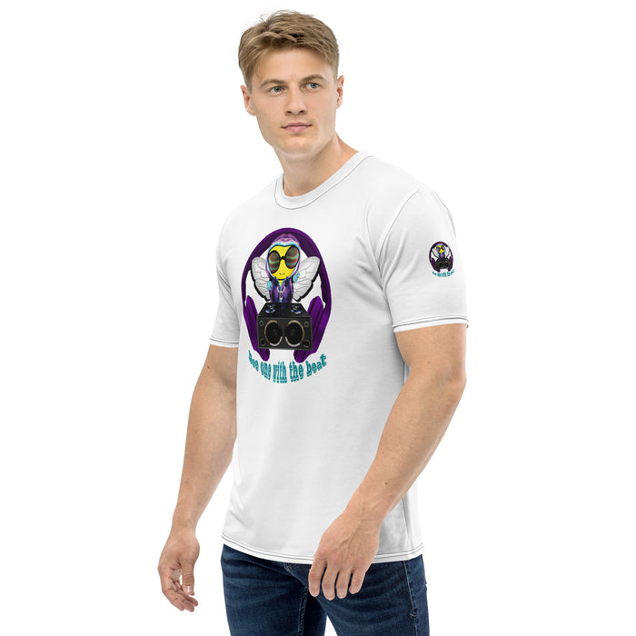 Cool & Cute BEE 1 WITH THE BEAT PURPLE Men's T-shirt