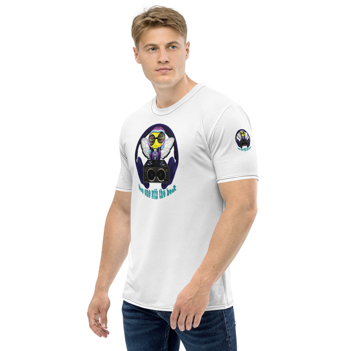 Cool & Cute BLUE BEE 1 WITH THE BEAT Men's T-shirt