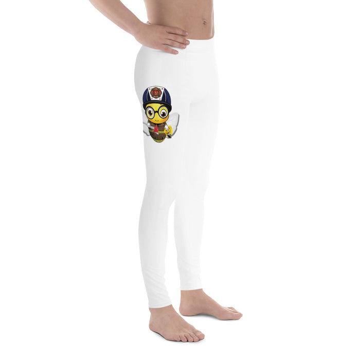 Cute FIREFIGHTER BEE Men's Leggings