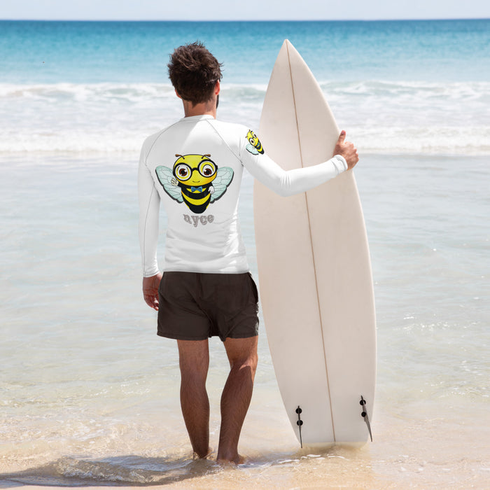 Cute BEE NYCE Men's Rash Guard