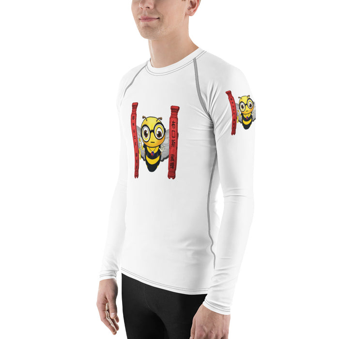 Cute BRUCE BEE Men's Rash Guard