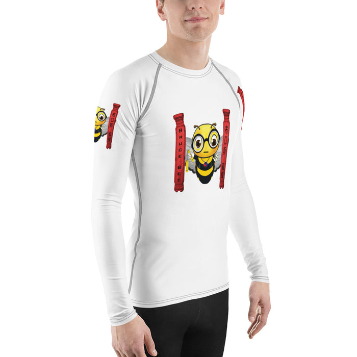 Cute BRUCE BEE Men's Rash Guard