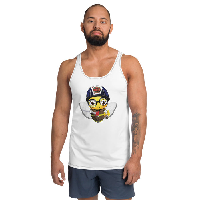 Cute FIREFIGHTER BEE Unisex Tank Top