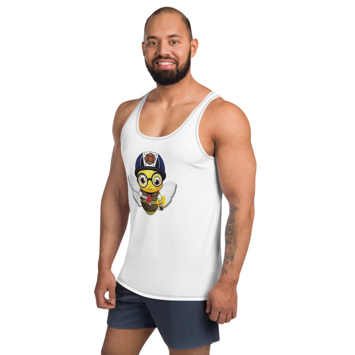 Cute FIREFIGHTER BEE Unisex Tank Top