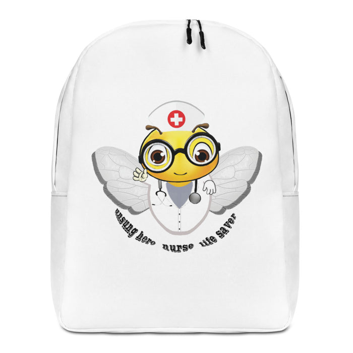 Cute NURSE BEE Minimalist Backpack / Bag