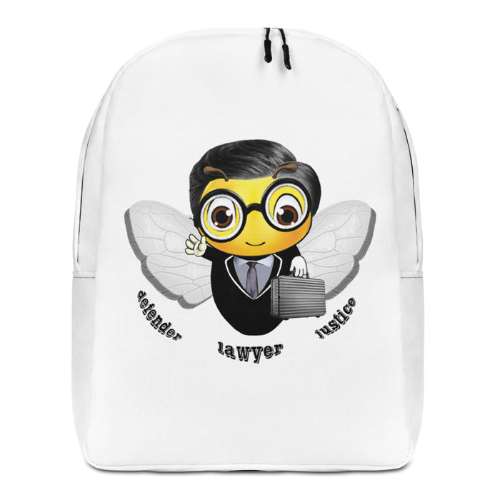 Cute LAWYER / ATTORNEY BEE Minimalist Backpack / Bag