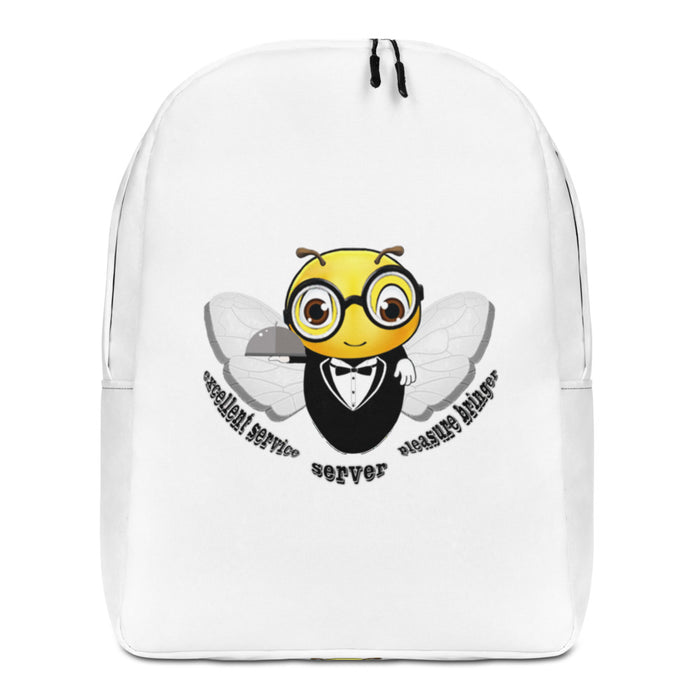 Cute WAITER / SERVER BEE Minimalist Backpack / Bag