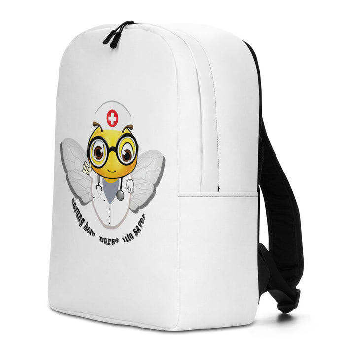 Cute NURSE BEE Minimalist Backpack / Bag