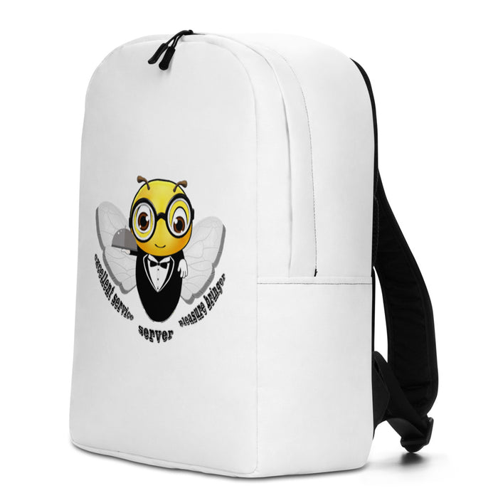 Cute WAITER / SERVER BEE Minimalist Backpack / Bag