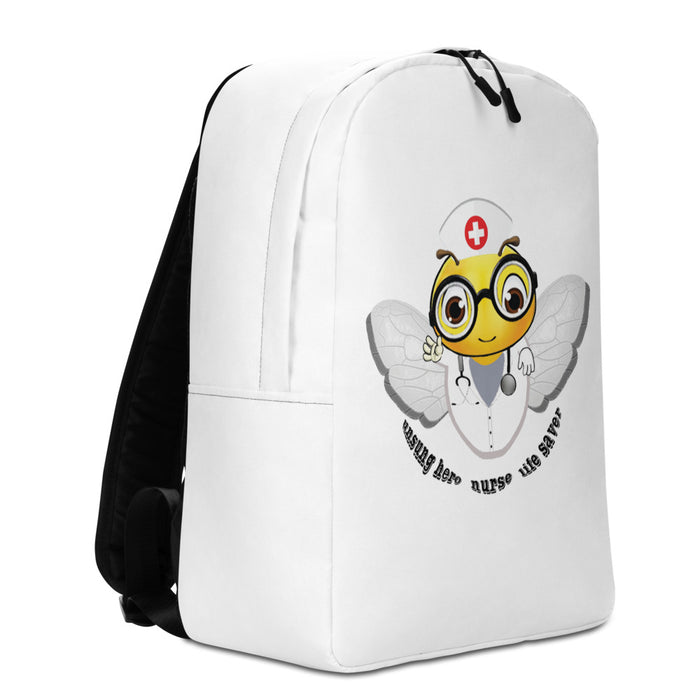 Cute NURSE BEE Minimalist Backpack / Bag