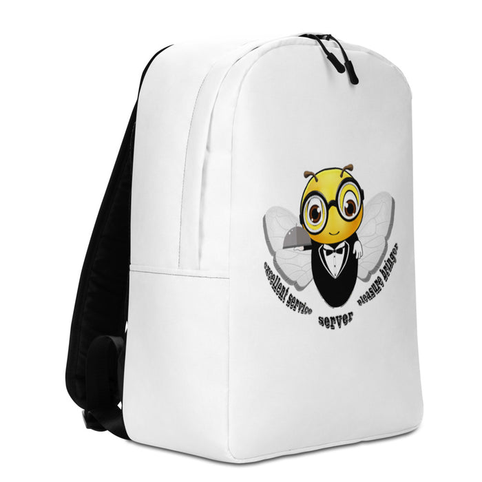 Cute WAITER / SERVER BEE Minimalist Backpack / Bag