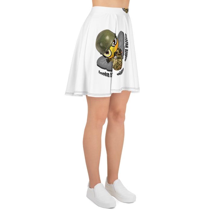 Cute SOLDIER / MILITARY BEE Skater Skirt