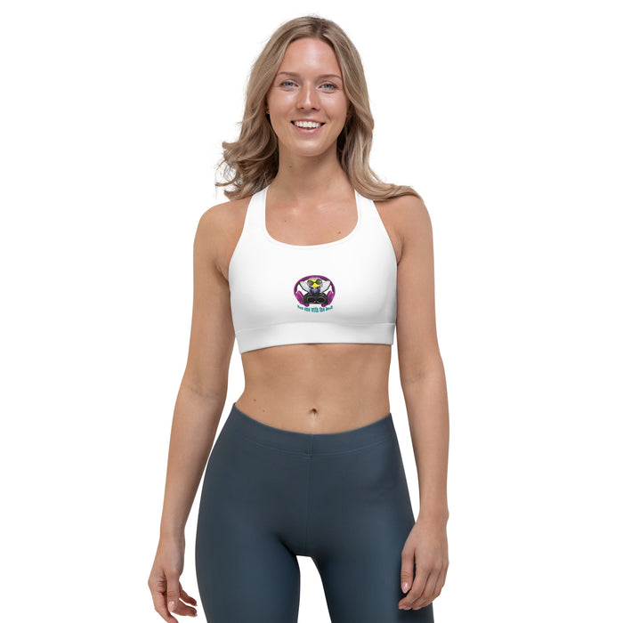 Cool & Cute PINK BEE 1 WITH THE BEAT Sports bra