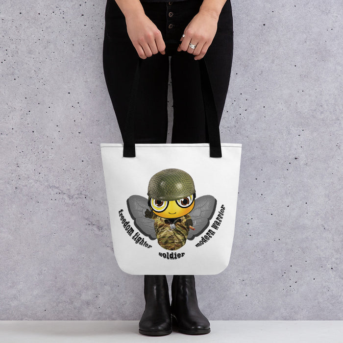 Cute SOLDIER / MILITARY BEE Tote bag