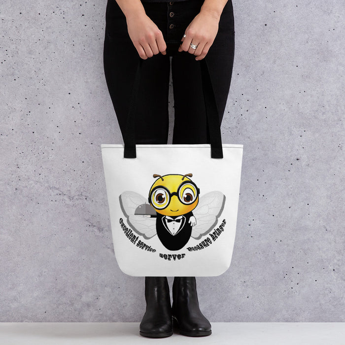 Cute WAITER / SERVER BEE Tote bag