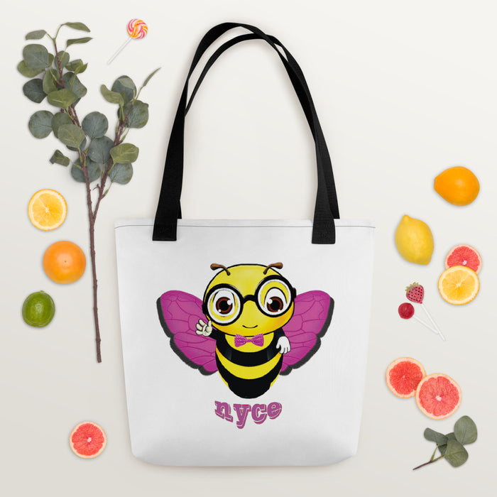 Cute pink BEE NYCE Tote bag