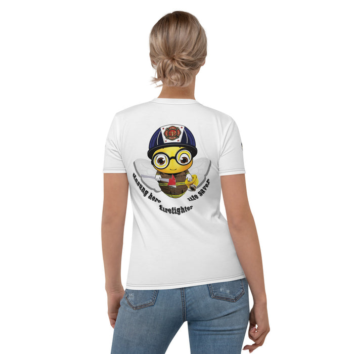 Cute FIREFIGHTER BEE Women's T-shirt