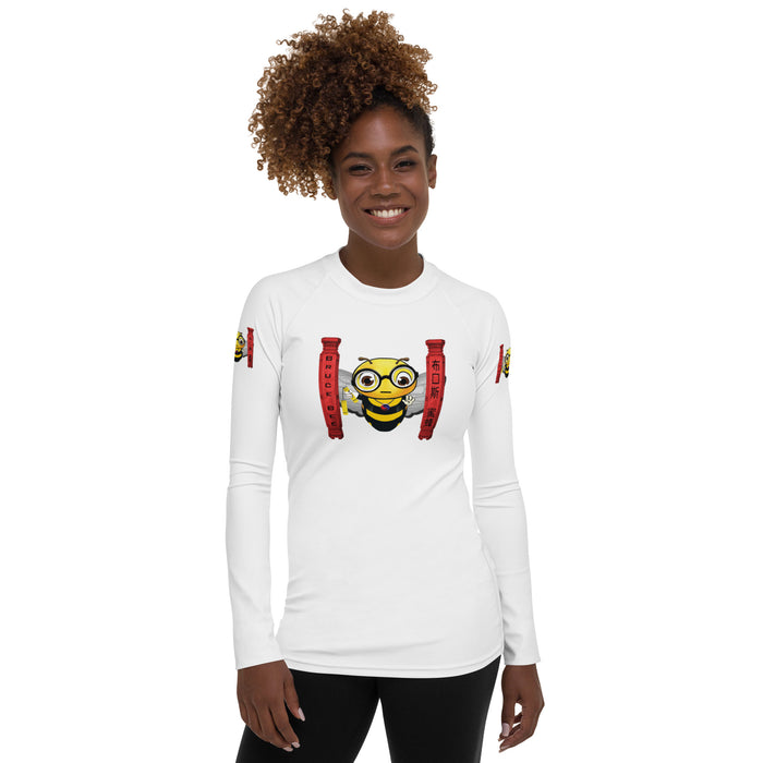 Cute BRUCE BEE Women's Rash Guard