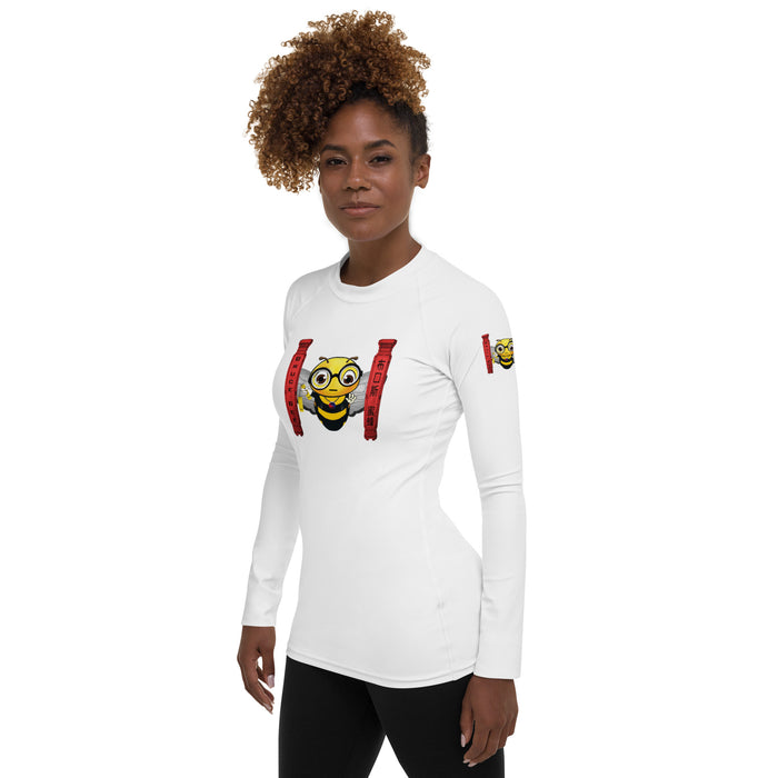 Cute BRUCE BEE Women's Rash Guard