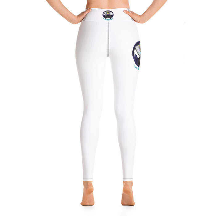 Cool & Cute BLUE BEE 1 WITH THE BEAT Yoga Leggings