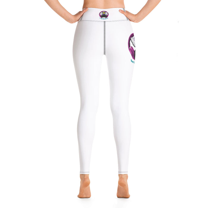 Cool & Cute PINK BEE 1 WITH THE BEAT Yoga Leggings