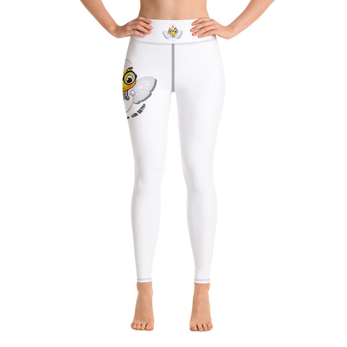 Cute NURSE BEE Yoga Leggings