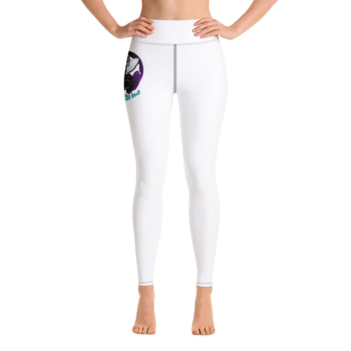 Cool & Cute PURPLE BEE 1 WITH THE BEAT Yoga Leggings