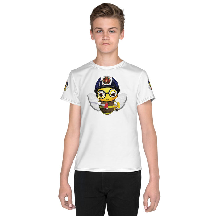 BOY BEE Collection Cute FIREFIGHTER BEE Youth T-Shirt