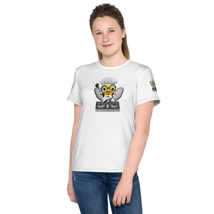 Girl Bee Collection Cute CHEF BEE Bee Youth T-Shirt