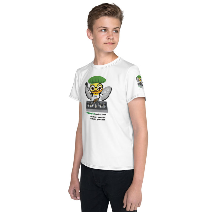 Boy Bee Collection Cute VEGAN BEE CHEF Youth T-Shirt