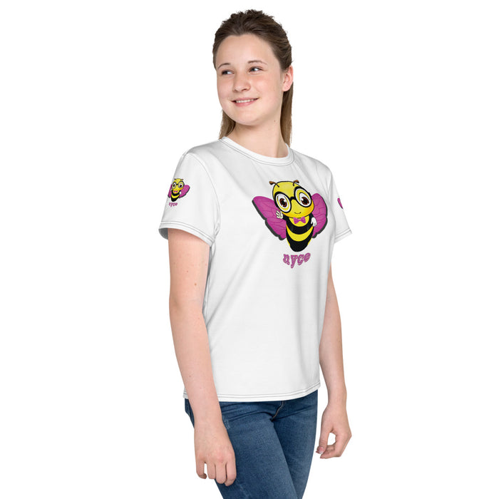 Girl Bee Collection Cute Pink BEE NYCE Youth T-Shirt