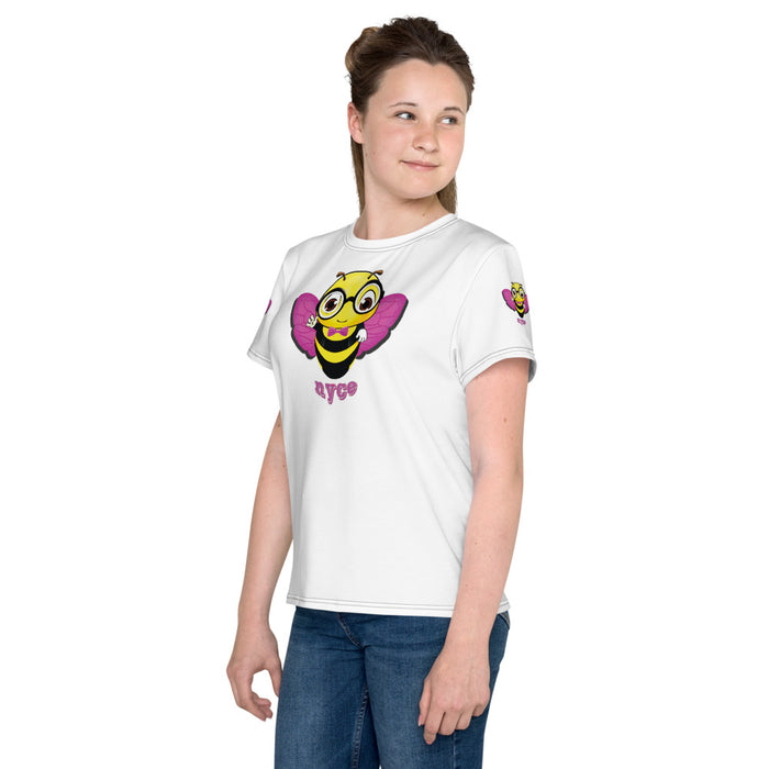 Girl Bee Collection Cute Pink BEE NYCE Youth T-Shirt