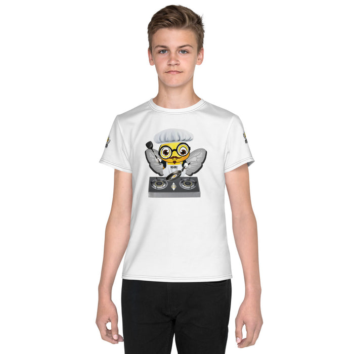 BOY BEE Collection Cute CHEF BEE Youth crew neck t-shirt