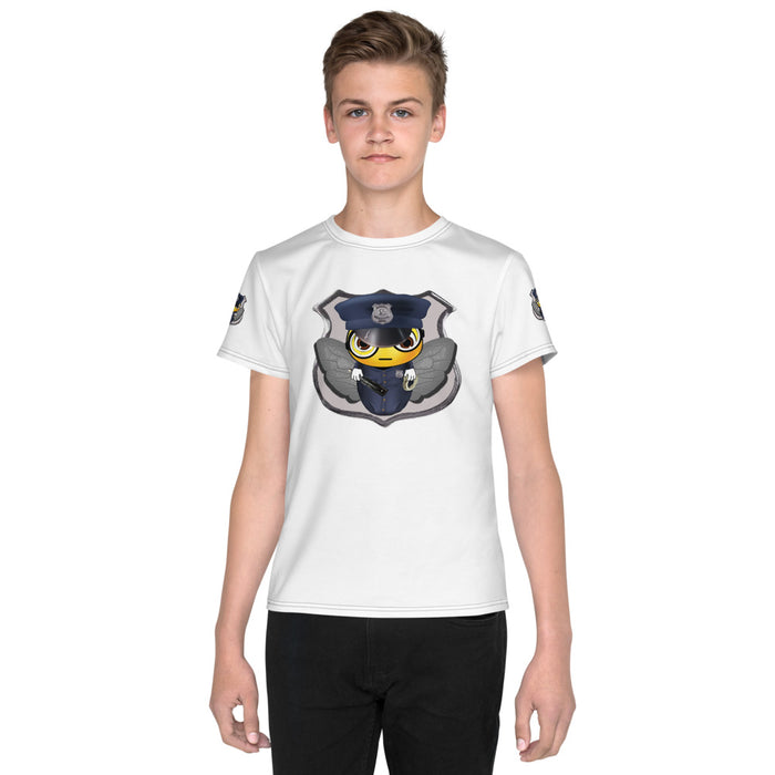 BOY BEE Collection Cute COP / POLICE  BEE Youth crew neck t-shirt