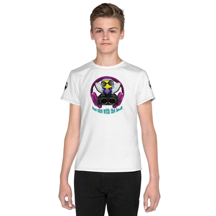 Boy Bee Collection BEE 1 WITH THE BEAT PINK Youth T-Shirt