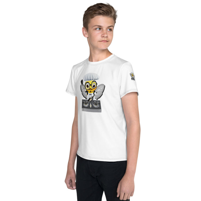 BOY BEE Collection Cute CHEF BEE Youth crew neck t-shirt