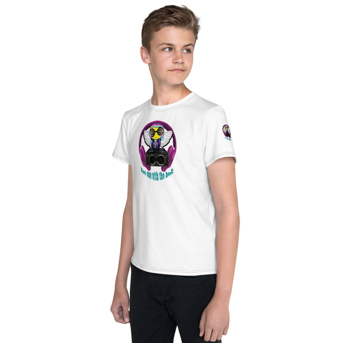 Boy Bee Collection BEE 1 WITH THE BEAT PINK Youth T-Shirt