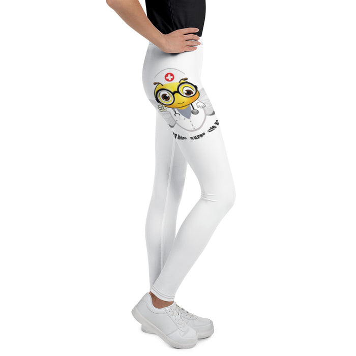 Girl Bee Collection Cute NURSE BEE Youth Leggings