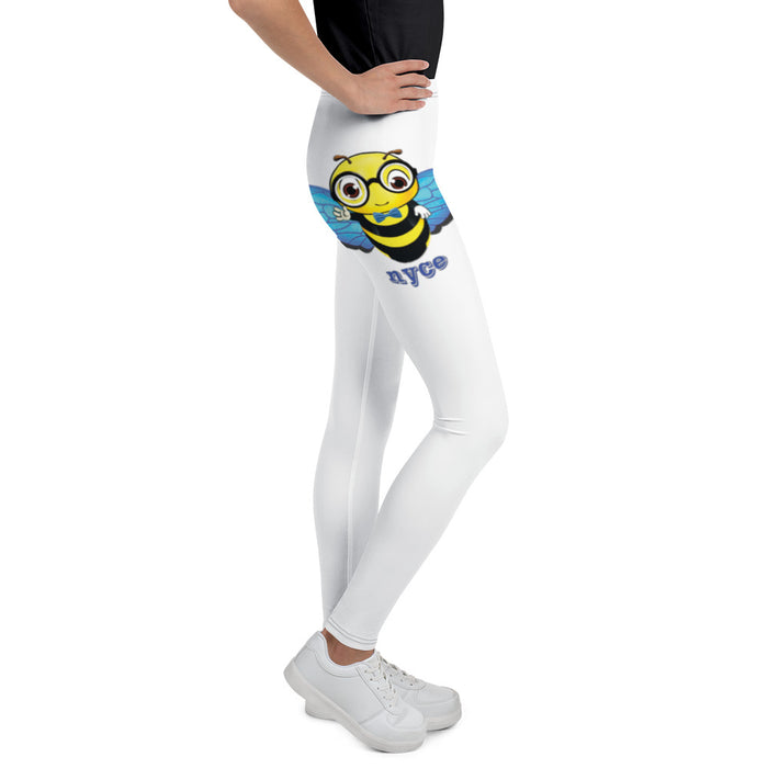 Girl Bee Collection Cute Blue BEE NYCE Youth Leggings