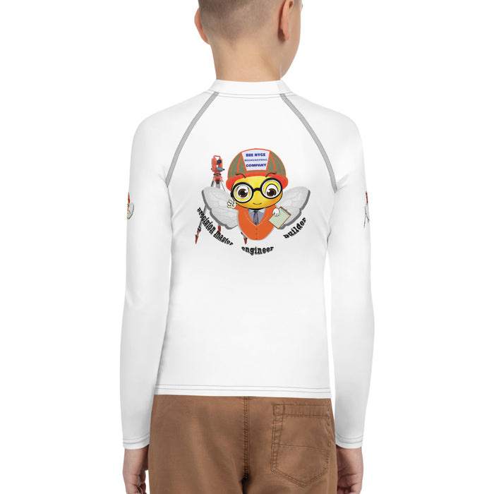 BOY BEE Collection Cute ENGINEER  / INGENIERO BEE Youth Rash Guard