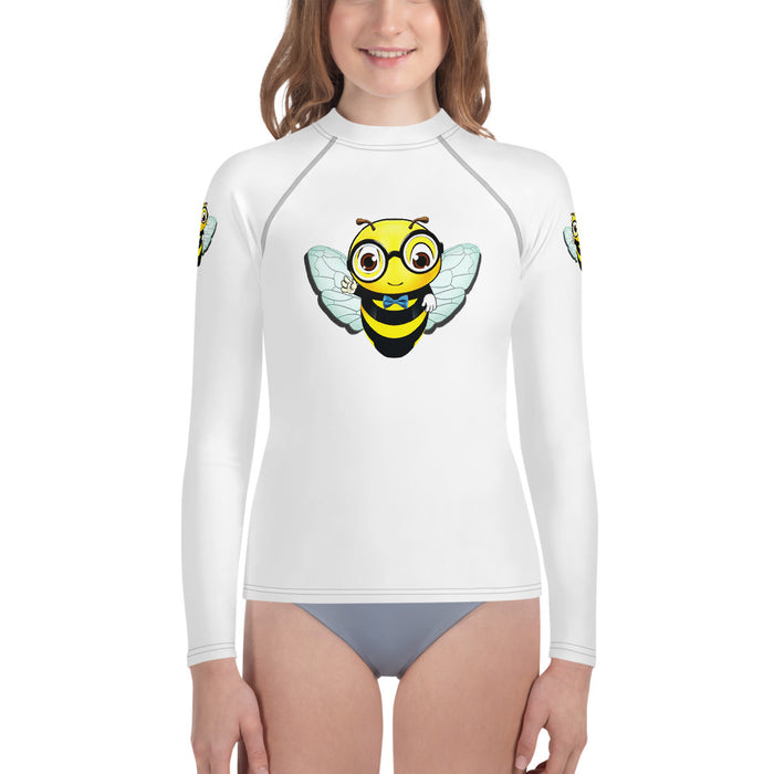 Girl Bee Collection Cute BEE NYCE Youth Rash Guard