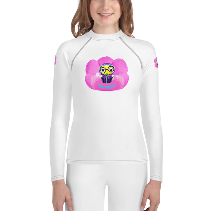 Girl Bee Collection Cute BEE C0MFIE Youth Rash Guard