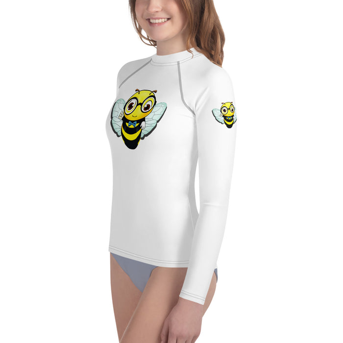 Girl Bee Collection Cute BEE NYCE Youth Rash Guard